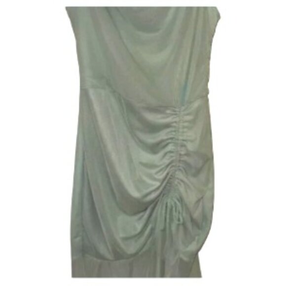 Pretty Little Things Sage Green Ruched Sleeveless Mini Dress Size 8 NWOT - Picture 1 of 1